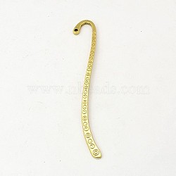 Tibetan Style Alloy Bookmarks, Cadmium Free & Nickel Free & Lead Free, Antique Golden, 84x4x2mm, Hole: 2mm(K08Y3032)