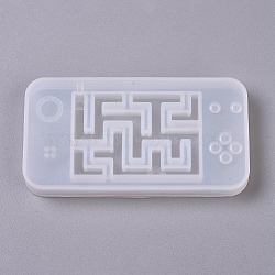 Shaker Mold, DIY Quicksand Jewelry Silicone Molds, Resin Casting Molds, For UV Resin, Epoxy Resin Jewelry Making, Game Console, White, 90.5x47.5x8.5mm(DIY-WH0152-20)