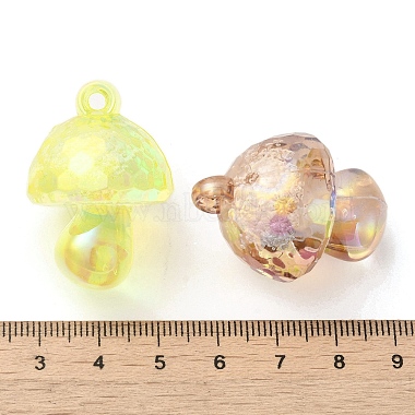 UV Plated Transparent Acrylic Beads(OACR-B020-06)-3