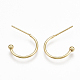 Brass Stud Earrings(X-KK-S348-375)-1
