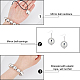 Alloy Disco Ball Beaded Stretch Bracelet & Dangle Earrings & Pendant Necklace(SJEW-AN0001-08)-3
