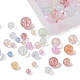 4 brins de perles de verre craquelées électrolytiques de style(GLAA-YW0001-25)-5