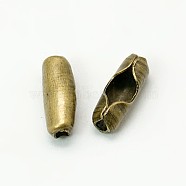 Iron Ball Chain Connectors, Antique Bronze, 9x3x3mm, Hole: 2mm, Fit for 2.4mm ball chain(X-IFIN-E684Y-AB)