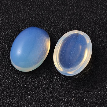Oval Opalite Cabochons, Alice Blue, 18x13x6mm