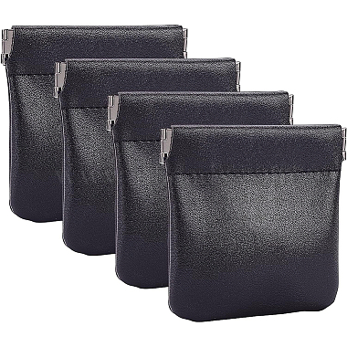 Black Imitation Leather Wallets