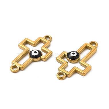 201 Stainless Steel Enamel Connector Charms(STAS-P320-12G-01)-2