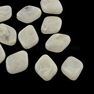 Rhombus Imitation Gemstone Acrylic Beads, PapayaWhip, 20~21x16x8.5mm, Hole: 2mm, about 310pcs/500g(OACR-R041-20)