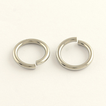 304 Stainless Steel Open Jump Rings, Stainless Steel Color, 12 Gauge, 15x2mm, Hole: 11mm, Inner Diameter: 11mm