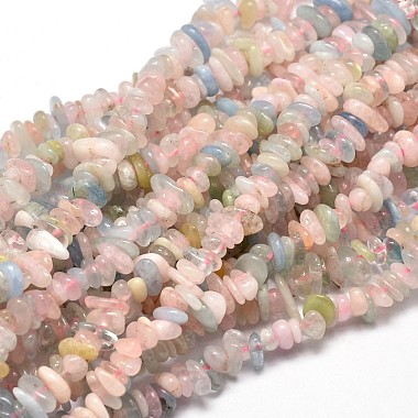 Morganite naturelle perles de puce brins(X-G-E271-84)-5