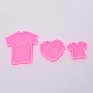 Medical Apparatus Keychain Silicone Molds, Resin Casting Pendant Molds, For UV Resin, Epoxy Resin Making, Pink, 37~77x42~75x4~8mm, Hole: 3mm, 3pcs/set(DIY-WH0176-49)