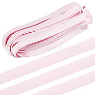 6M Polyester Satin Ribbons, for Webbing Dress Zipper Replacements, Pink, 5/8~5/8 inch(15~17mm), about 6.56 Yards(6m)/Roll(OCOR-WH0082-66C)