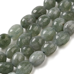 Natural Malaysia Jade Beads Strands, Faceted, Oval, Dyed and Heated, Dark Sea Green, 10.5~13x8.5~10x7~10mm, Hole: 1.2mm, about 31~32pcs/strand, 14.57''~15.16''(37~38.5cm)(G-I283-H09-02)