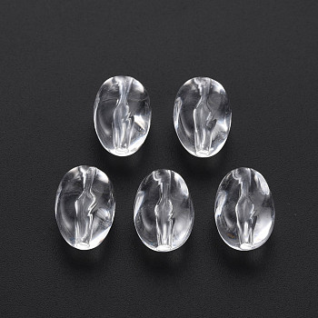 Transparent Acrylic Beads, Oval, Clear, 14.5x10x8.5mm, Hole: 1.8mm