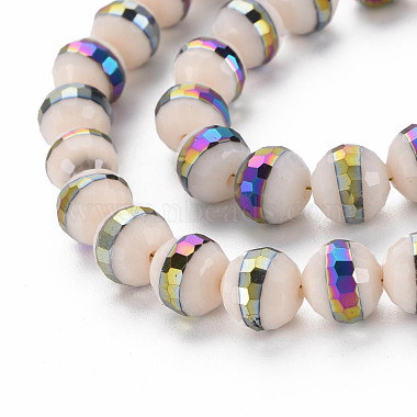 Chapelets de perles en verre opaque de couleur unie(EGLA-N006-031-B)-4