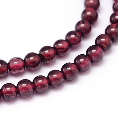 Mozambique Import Natural Grade A Garnet Round Beads Strands(X-G-E300-A-3mm)-2