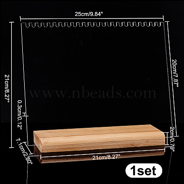 Acrylic Necklace Display Planks(NDIS-WH0009-14A)-2