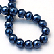 Chapelets de perles rondes en verre peint(X-HY-Q330-8mm-15)-4