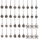 36Pcs 6 Style Alloy Flower Keychain(HJEW-BC0001-23)-1