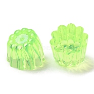Epoxy Resin Imitation Food Decoden Cabochons, Jelly, Green, 15x16x16mm(CRES-Z002-01A)
