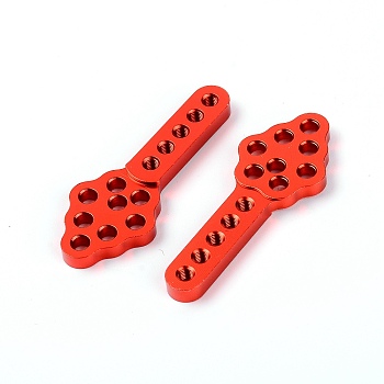 Aluminum Alloy Shock Absorber, Remote Control Car Accessories, Red, 51x19x4mm, Hole: 3mm