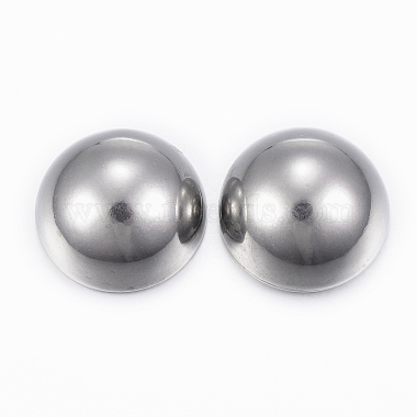 Stainless Steel Color Half Round 304 Stainless Steel Cabochons