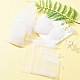 30pcs 4 styles sacs rectangulaires en organza pochettes de rangement de bijoux faveur de mariage fête maille cordon cadeau(OP-FS0001-01C)-8