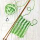 craspire 2pcs aiguilles à tricoter à pointe unique en bambou(TOOL-CP0001-38)-5