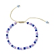 Glass Seed Braided Bead Bracelet for Women(BJEW-JB09656)-2