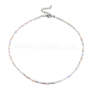 Bling Glass Beaded Necklace for Women, Colorful, 16.93 inch(43cm)(NJEW-PH01492-07)