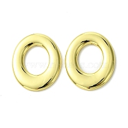 Rack Plating Brass Linking Ring, Flat Oval, Long-Lasting Plated, Cadmium Free & Lead Free, Real 18K Gold Plated, 24.5x20x2.5mm, Inner Diameter: 12.5x10mm(KK-A204-19G)