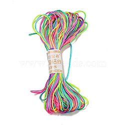 Polyester Embroidery Floss, Cross Stitch Threads, Colorful, 1.5mm, 20m/bundle(OCOR-C005-03A)