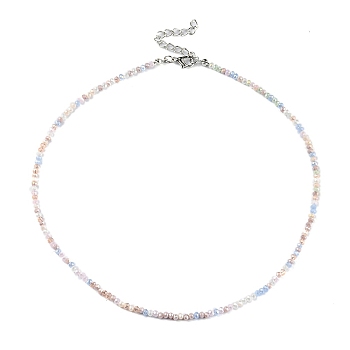Bling Glass Beaded Necklace for Women, Colorful, 16.93 inch(43cm)