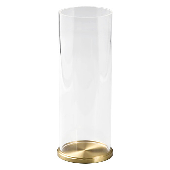 Brass Decorative Display Case, Column, Clear, 201.5x65mm