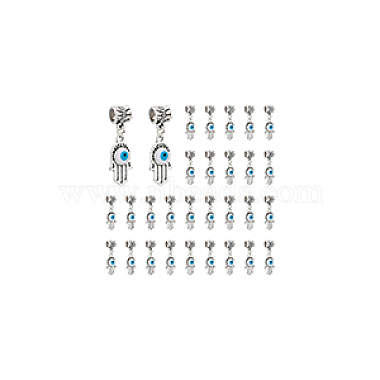 30Pcs Antique Silver Plated Alloy European Dangle Charms(FIND-DC0002-93)-6