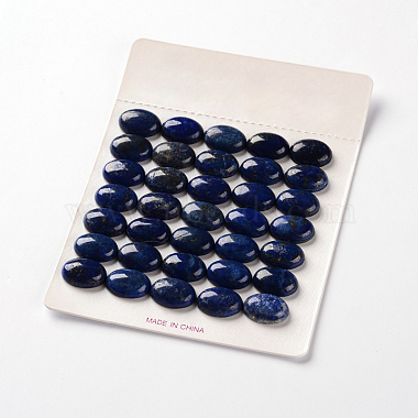 Cabochons ovales teintés en lapis-lazuli naturel(X-G-J329-17-22x30mm)-3