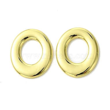 Real 18K Gold Plated Oval Brass Linking Rings