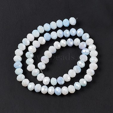 Faceted Electroplated Glass Beads Strands(GLAA-C023-02A)-4