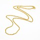 Fashionable 304 Stainless Steel Cable Chain Necklace Making(STAS-A028-N081G)-1