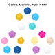 40Pcs 10 Colors Food Grade Eco-Friendly Silicone Beads(SIL-CA0001-46)-3