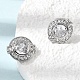 Brass Micro Pave Cubic Zirconia Stud Earrings(EJEW-G471-05P-01)-2