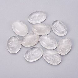 Natural Quartz Crystal Cabochons, Rock Crystal Cabochons, Oval, 25x18x7mm(X-G-I219-07B)