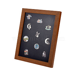 Wood & Plastic Rectangle Photo Frame Stand, for Badge Storage, Goldenrod, 255x205x23mm(DJEW-WH0072-13C-02)