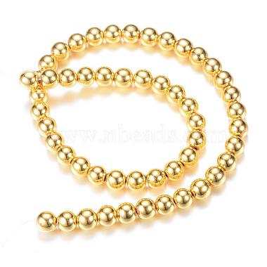 Electroplate Magnetic Synthetic Hematite Bead Strands(G-Q466-8mm-01G)-2