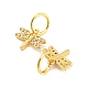 Brass Micro Pave Clear Cubic Zirconia Charms(ZIRC-L091-073G)-2