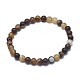 Natural Banded Agate/Striped Agate Bead Stretch Bracelets(X-BJEW-K212-A-003)-1
