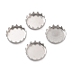 316 Surgical Stainless Steel Cabochon Tray Settings(STAS-I187-05D-P)-1