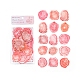 30Pcs 15 Styles PET Flower Wax Seal Stickers(PW-WG88487-01)-1