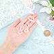 150Pcs 5 Style Transparent Acrylic Linking Rings(OACR-DC0001-01)-3