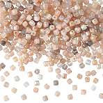 2 Strands Natural Multi-Moonstone Beads Strands, Faceted Table Cut Cube Beads, 2x2x2mm, Hole: 0.6mm, about 182pcs/strand, 15.16''~15.55 inch(38.5~39.5cm)(G-PH0003-34)