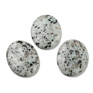 Natural Sesame Jasper Worry Stone for Anxiety Therapy, Oval Thumb Stone, 44.5~45x34.5~35x6~6.5mm(G-B036-01Q)